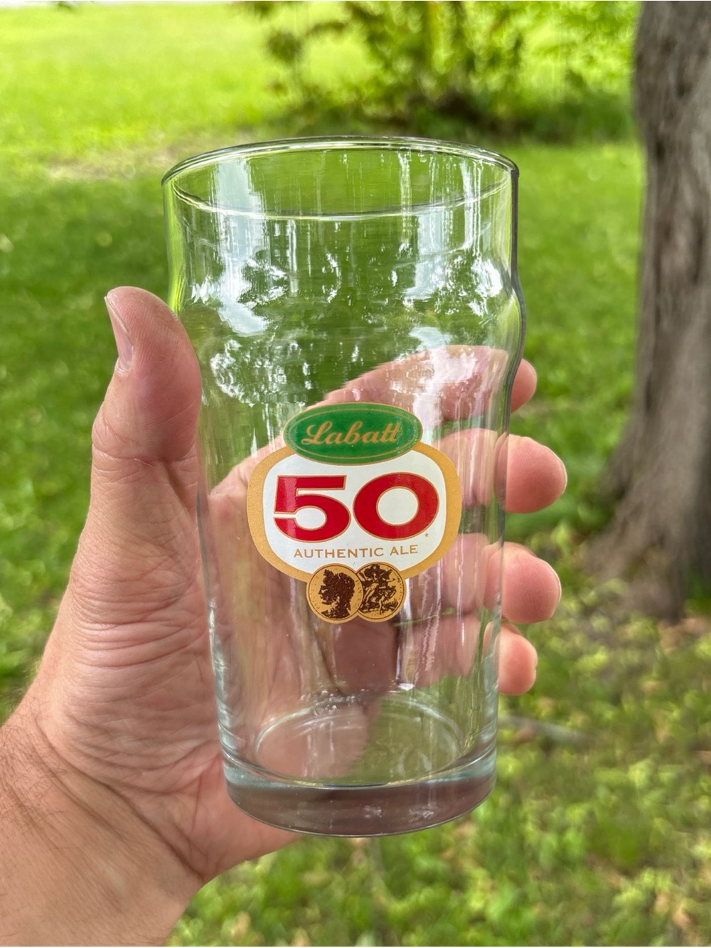 Vintage Labatt’s 50 Ale Beer Glass